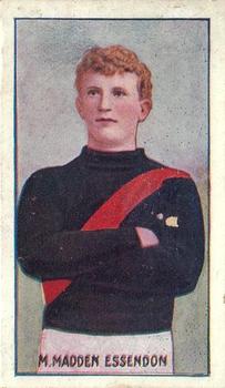 1906-07 Sniders & Abrahams Australian Footballers - Victorian League Players Series C #NNO Michael Madden Front